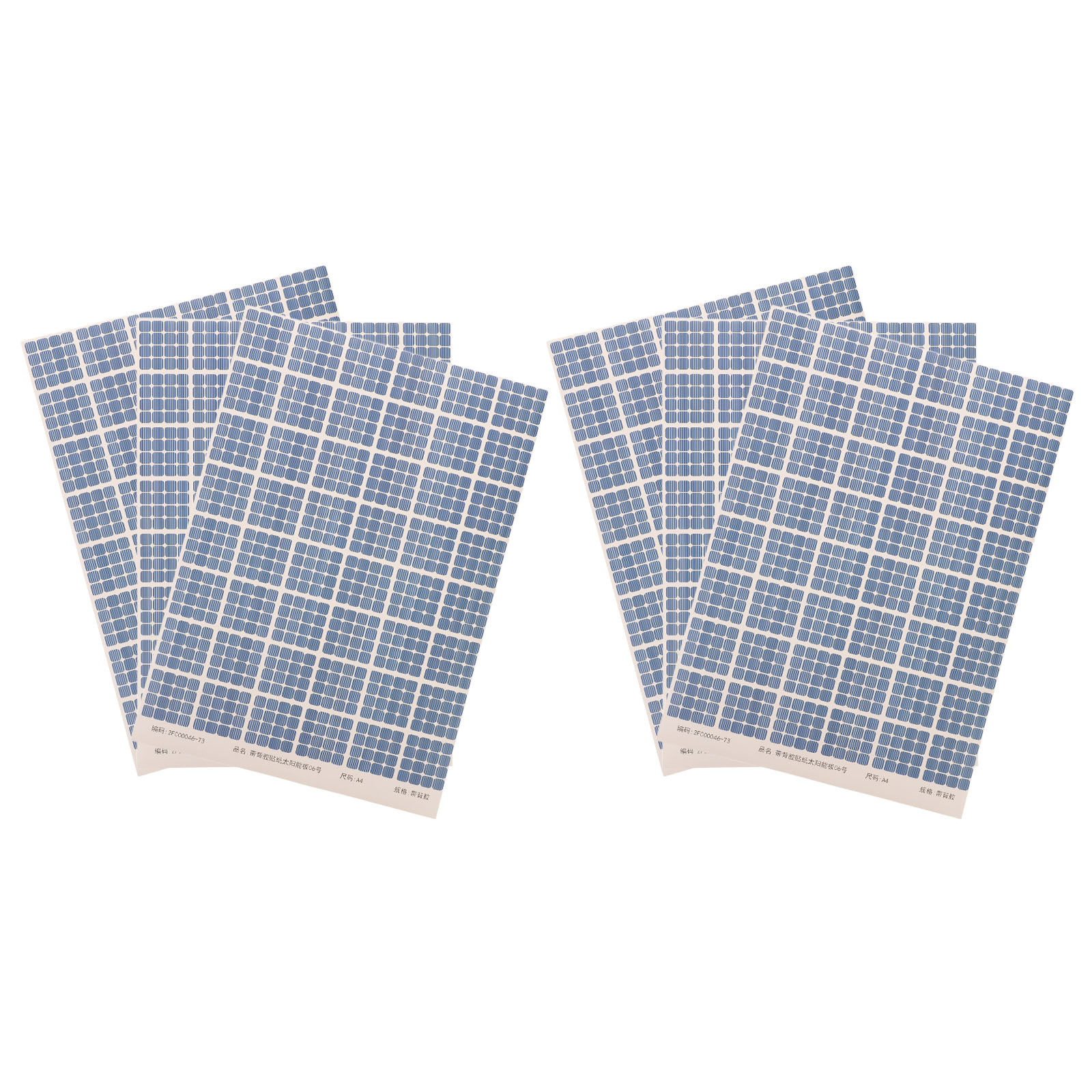 Renewable Energy Is - 6枚セット 再生可能エネルギー太陽光パネルステッカー リアルな太陽光発電デカール 建築物、住宅の屋根、サンドテーブル、景観用