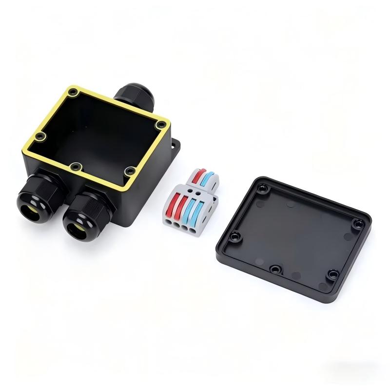 Cable Gland Waterproof - 防水ジャンクションボックス IP68 2ウェイプラグライン M20 同軸ケーブルコネクタ ワイヤー範囲