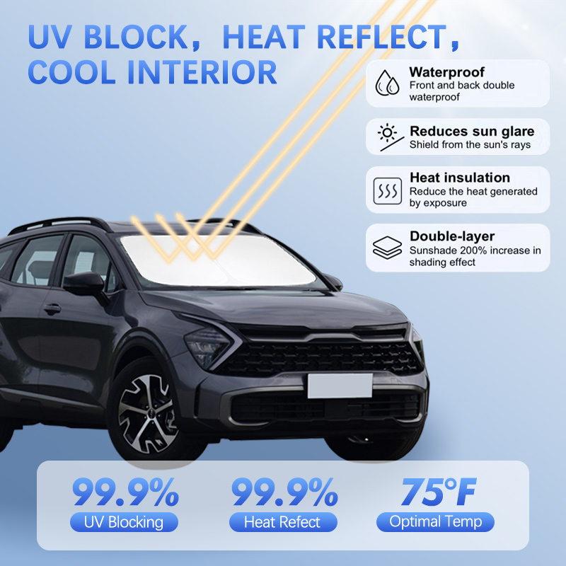 Renewable Energy Engineering - 車のフロントガラスサンシェード起亜 Sportage 4 新エネルギーサンシェードサンバイザープロテクター紫外線をブロック夏のカーアクセサリー
