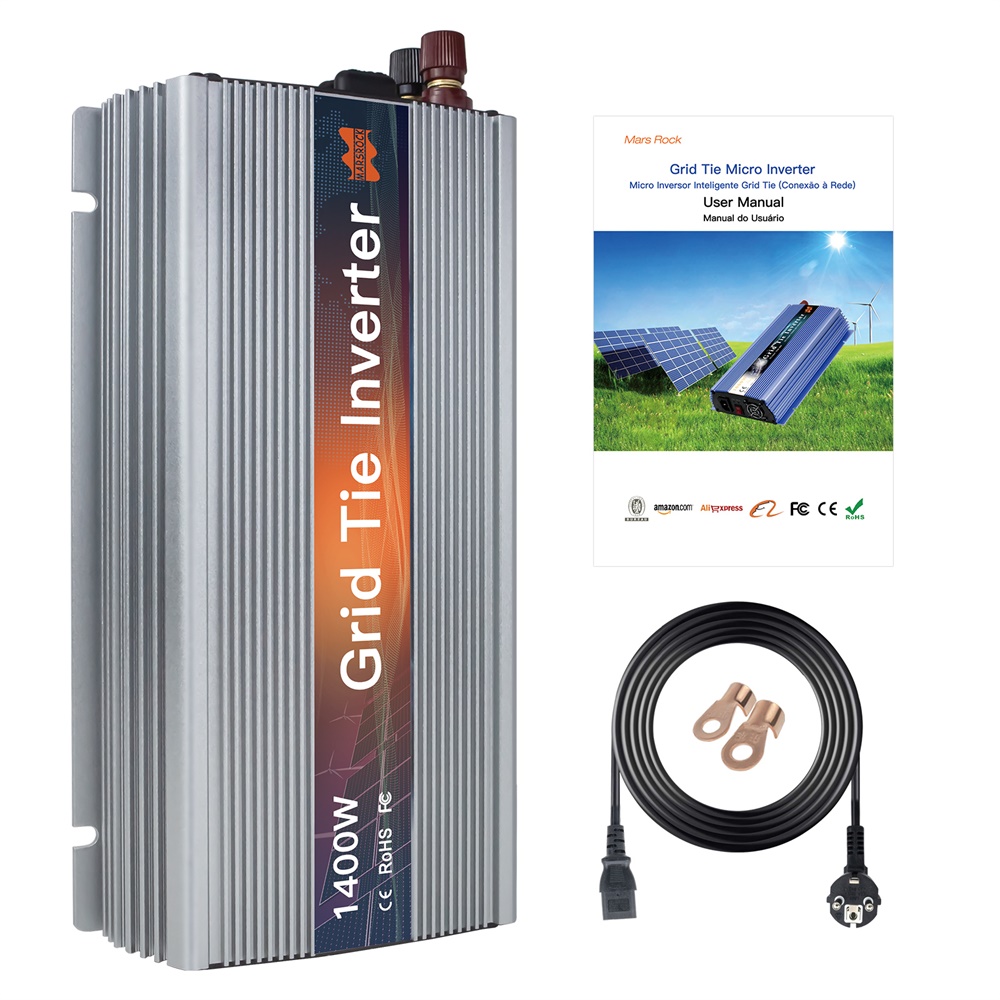 1000-1400 ワットグリッドタイマイクロソーラーインバ - Pure Sine Wave Inverter のレビューと価格