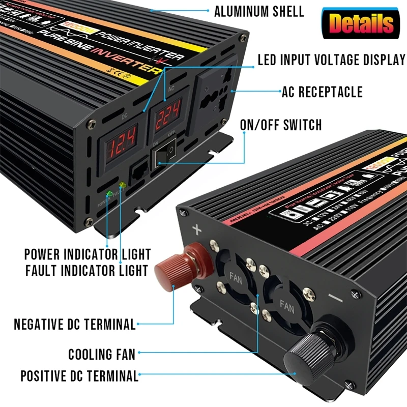 純粋な正弦波インバーター,自動車,太陽光発電コンバーター,ソ - Pure Sine Wave Inverter のレビューと価格