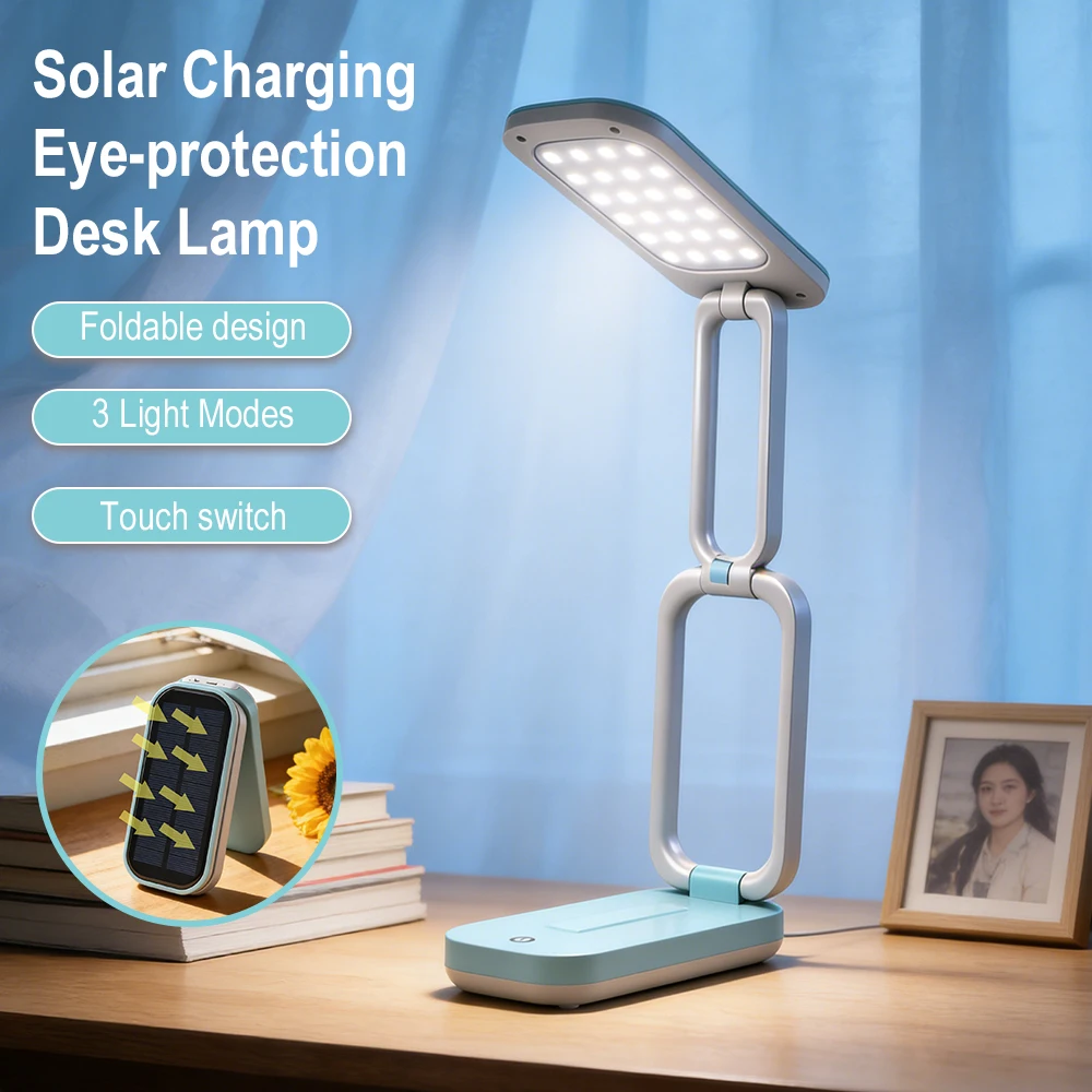 BORUiT ソーラー充電式折りたたみデスクランプ USB  - Renewable Energy Book のレビューと価格