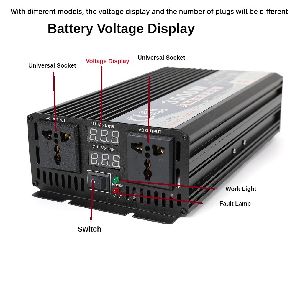 新型4000wピークパワーインバーター 100%純正弦波イン - Pure Sine Wave Inverter のレビューと価格