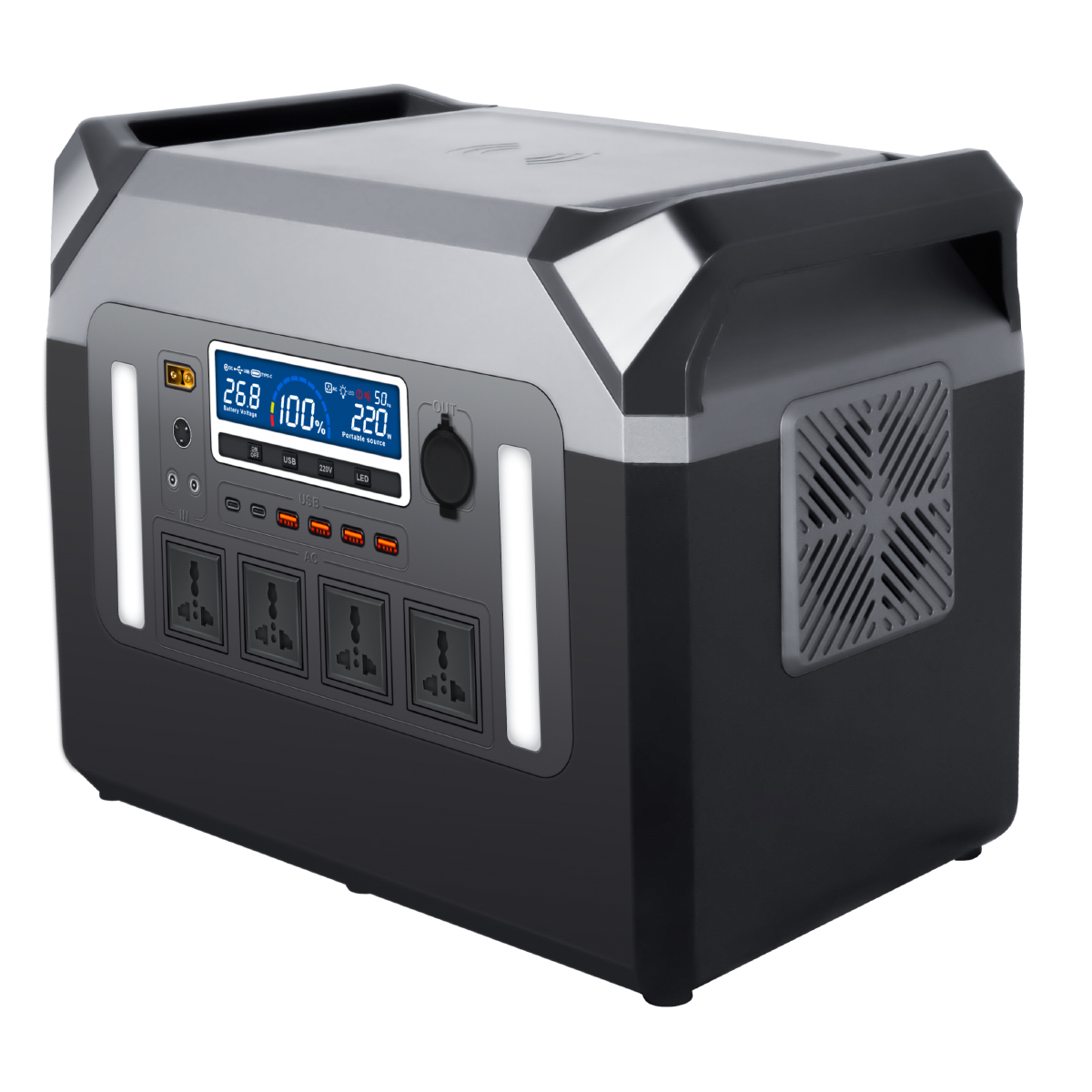3000Wポータブル電源 ソーラー発電機 リチウムイオンバッ - Pure Sine Wave Inverter のレビューと価格