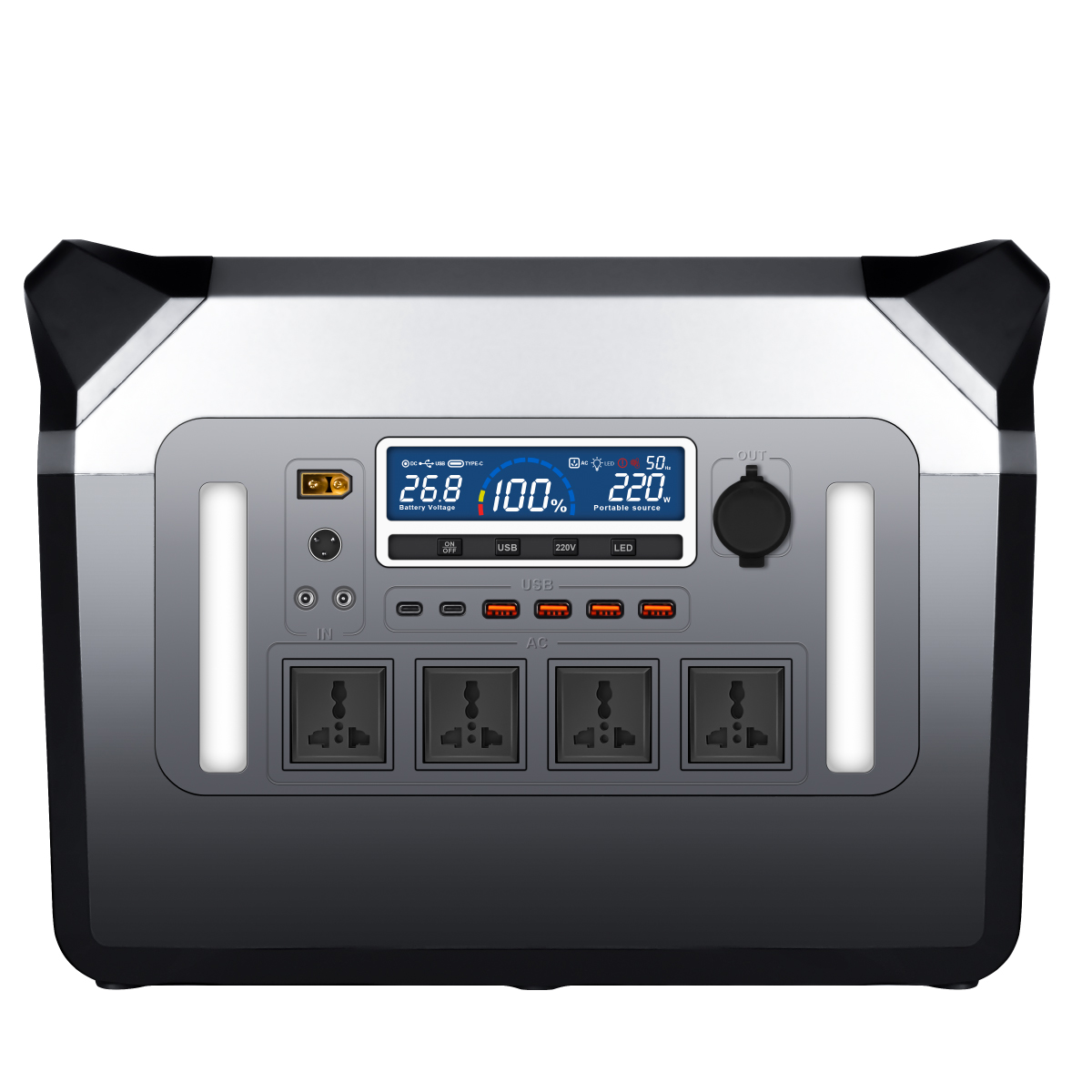 3000Wポータブル電源 ソーラー発電機 リチウムイオンバッ - Pure Sine Wave Inverter のレビューと価格