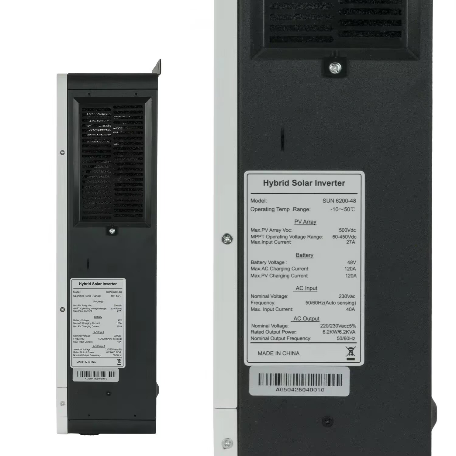ハイブリッドソーラーインバーター 6.2KW 48V 単相  - Pure Sine Wave Inverter のレビューと価格