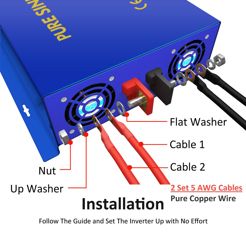 2026年激安販売 WZRELB 3000W 車載用家庭用電 - Pure Sine Wave Inverter のレビューと価格