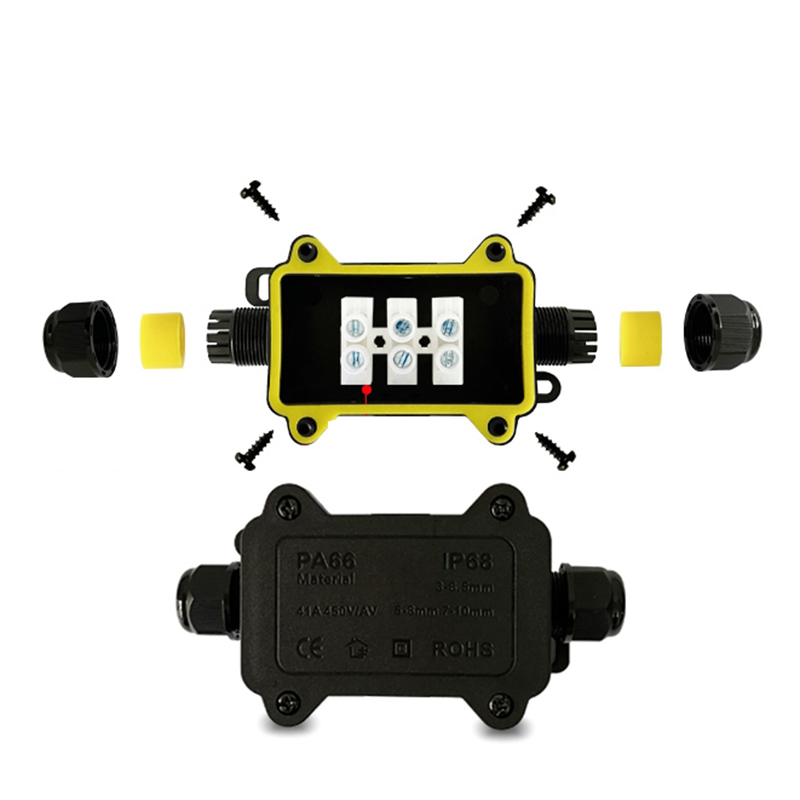 防水ジャンクションボックス IP68 2ウェイプラグライン  - Cable Gland Waterproof のレビューと価格