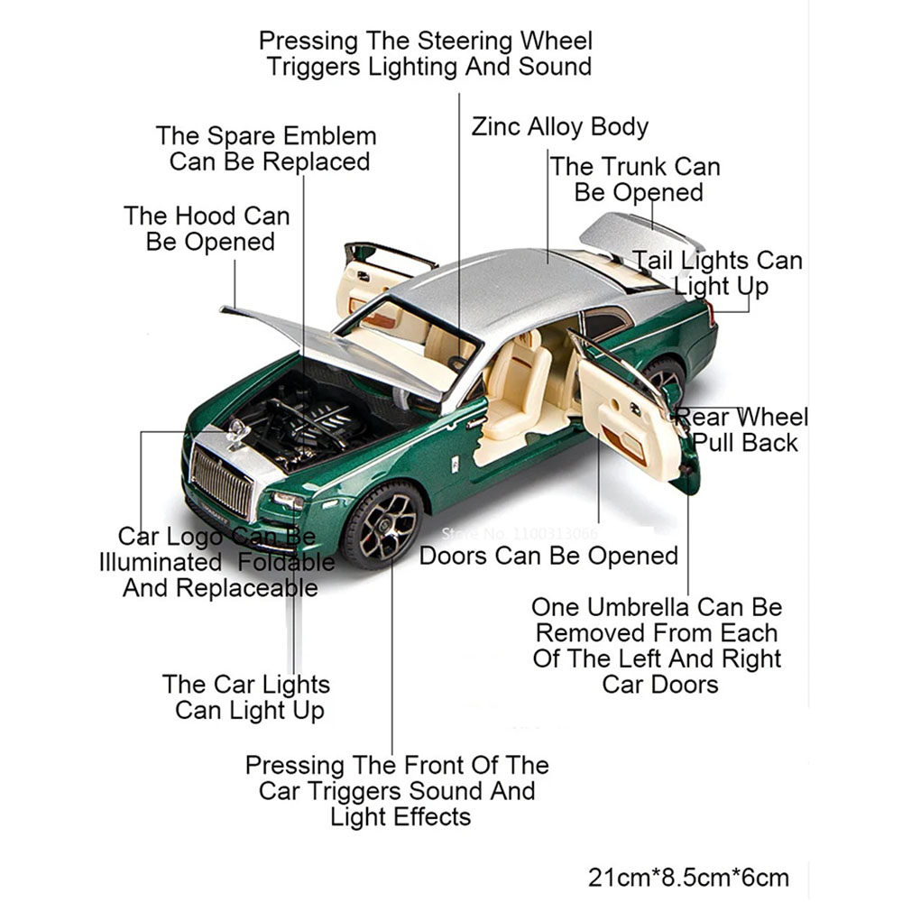 1:22 HiPhi X ロールスロイスレイス合金車モデルド - Renewable Energy Engineering のレビューと価格