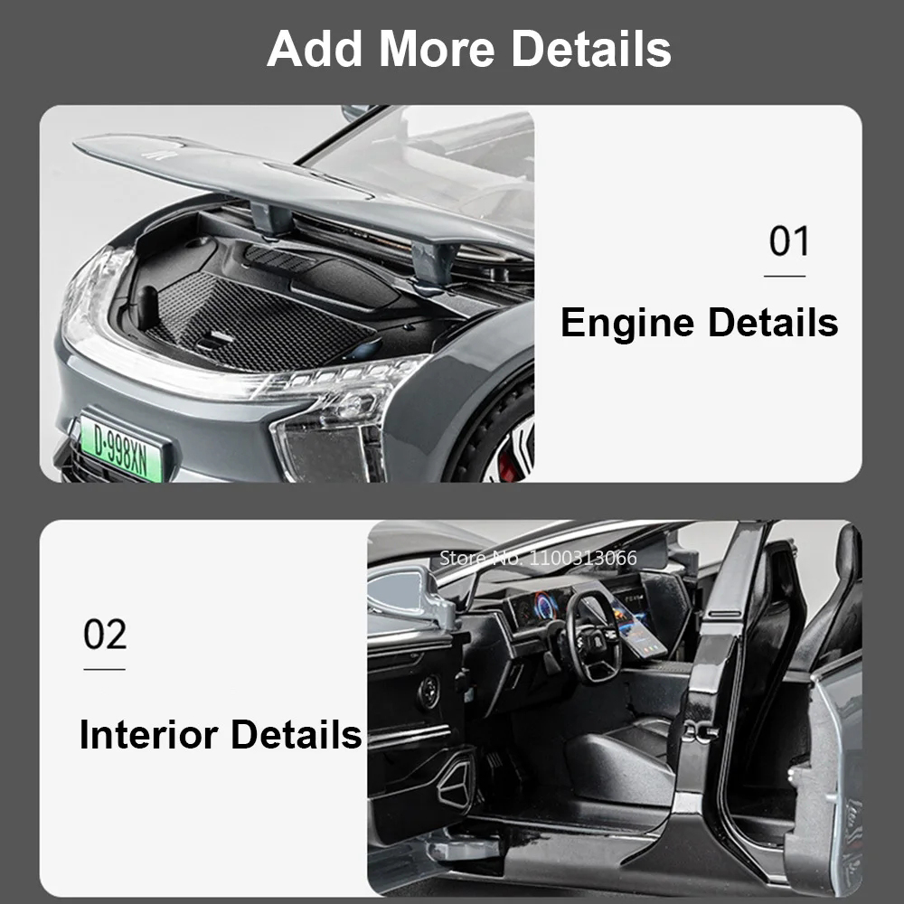 1:22 HiPhi X ロールスロイスレイス合金車モデルド - Renewable Energy Engineering のレビューと価格