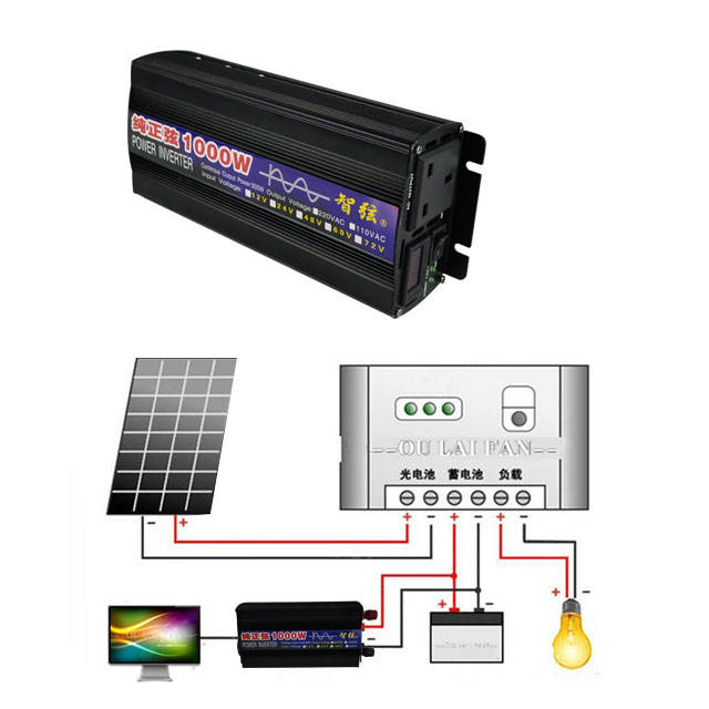 純正弦波インバーター 1000W 500W DC 12V 2 - Pure Sine Wave Inverter のレビューと価格